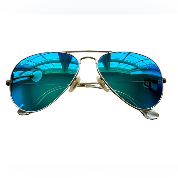 RAY-BAN Aviator Flash Lenses Blue - Picture 2 of 7